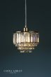 Laura Ashley Vienna Easy Fit Pendant Crystal & Antique Brass