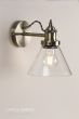 Laura Ashley Isaac Wall Light Antique Brass Glass