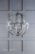 Laura Ashley Aidan 5lt Pendant Glass & Polished Chrome