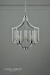 Laura Ashley Joseph 5lt Chandelier Polished Chrome Glass