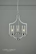 Laura Ashley Joseph 3lt Chandelier Polished Chrome Glass