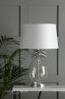 Laura Ashley Large Pineapple Table Lamp Glass & Brushed Chrome With Shade