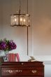 Laura Ashley Harrington 3 Light Pendant Antique Brass and Glass