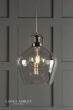 Laura Ashley Rye Pendant Polished Nickel Clear Glass