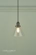 Laura Ashley Isaac Pendant Industrial Nickel Glass