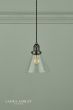 Laura Ashley Isaac Pendant Industrial Nickel Glass