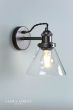 Laura Ashley Isaac Industrial Nickel 1 Light Wall Light
