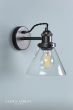Laura Ashley Isaac Industrial Nickel 1 Light Wall Light