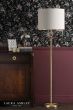 Laura Ashley Highgrove Floor Lamp Matt Antique Brass With Shade