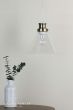 Laura Ashley Isaac Easy Fit Pendant Antique Brass and Glass