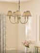 Laura Ashley Willowbrook 5 Light Pendant Matt Antique Brass With Shade
