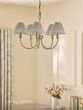 Laura Ashley Willowbrook 5 Light Pendant Matt Antique Brass With Shade