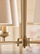 Laura Ashley Sullivan 6 Light Pendant Matt Champagne With Shade