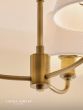 Laura Ashley Denston 3 Light Semi-Flush Antique Bronze With Shade