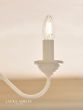 Laura Ashley Tate 3 Light Semi-Flush Distressed White