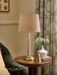 Laura Ashley Sullivan Table Lamp Matt Champagne With Shade