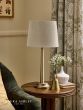 Laura Ashley Sullivan Table Lamp Matt Champagne With Shade
