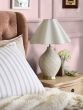 Laura Ashley Mr Jones Table Lamp Cream Ceramic and Antique Brass With Shade
