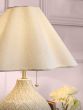 Laura Ashley Mr Jones Table Lamp Cream Ceramic and Antique Brass With Shade