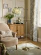 Laura Ashley Hemsley Floor Lamp Matt Antique Brass With Shade