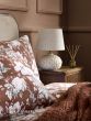 Laura Ashley Kentford Table Lamp Grey Ceramic and Antique Brass With Shade
