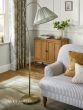 Laura Ashley Willowbrook Floor Lamp Matt Antique Brass With Shade