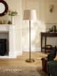 Laura Ashley Sullivan Floor Lamp Matt Champagne With Shade