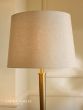 Laura Ashley Sullivan Floor Lamp Matt Champagne With Shade