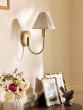 Laura Ashley Willowbrook Wall Light Matt Antique Brass With Shade