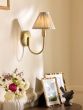 Laura Ashley Willowbrook Wall Light Matt Antique Brass With Shade