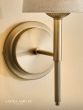 Laura Ashley Sullivan Wall Light Matt Champagne With Shade