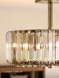 Laura Ashley Fernhurst 3 Light Flush Antique Brass and Champagne Crystal