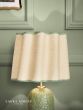 Laura Ashley Silchester Table Lamp Green Ceramic and Antique Brass With Shade