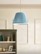 Laura Ashley Wrighton Blue Cotton Tapered Drum Shade 30cm/12 Inch