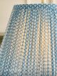 Laura Ashley Wrighton Blue Cotton Tapered Drum Shade 30cm/12 Inch