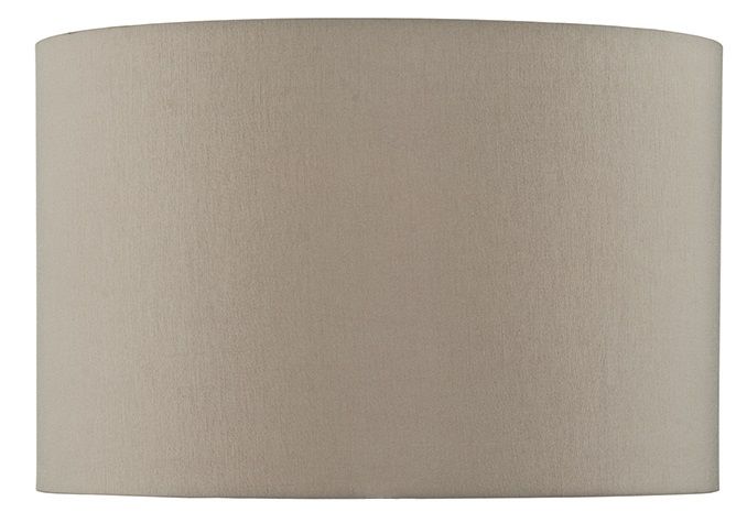 S1120 Taupe Faux Silk Drum Shade 39cm