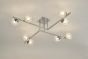 Taghrid 8 Light Semi-Flush Polished Chrome and Glass