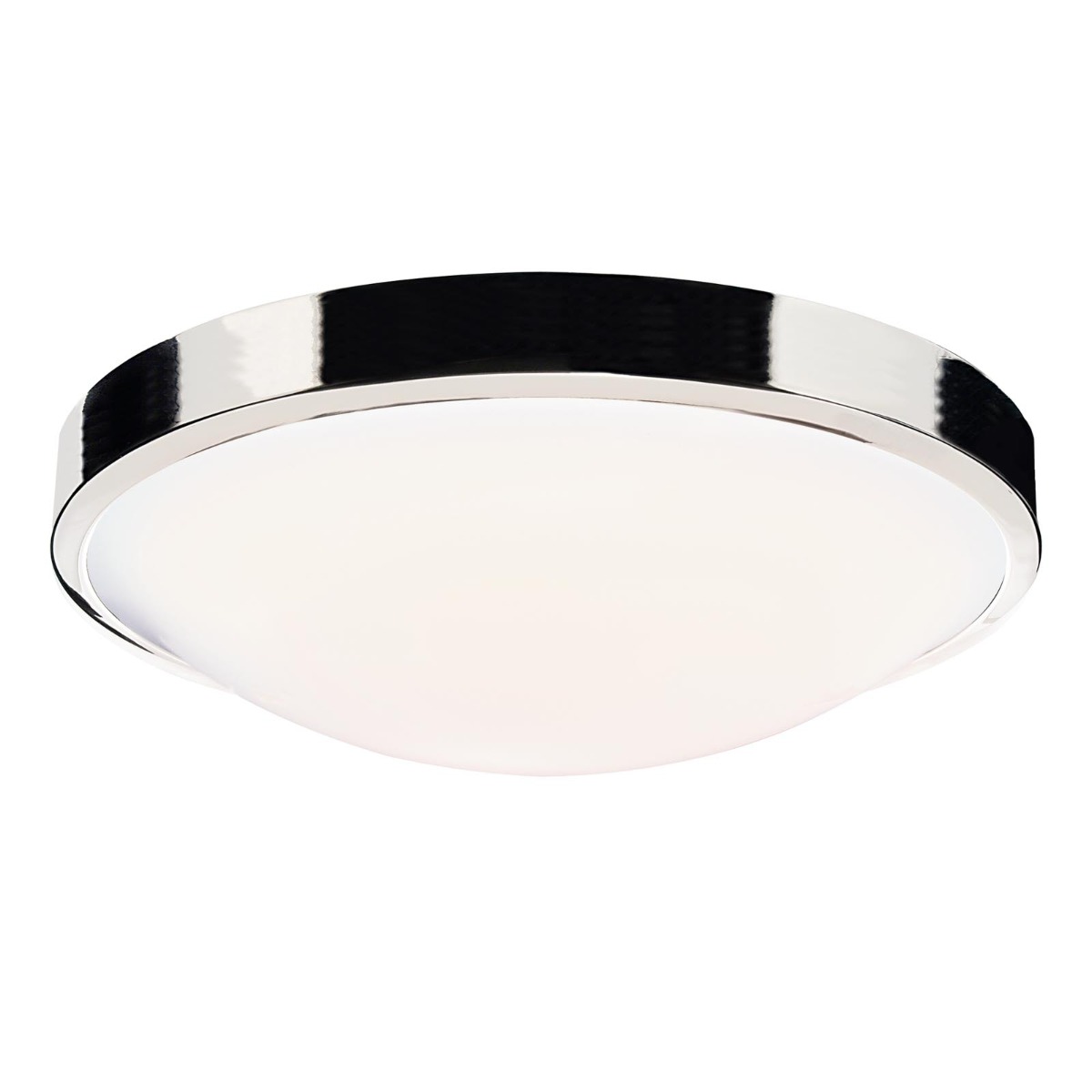 Dover Bathroom Ceiling Light Polished Chrome and Opal IP44