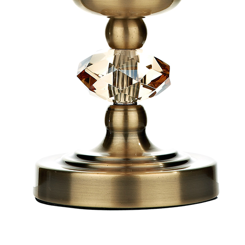 Edith Touch Table Lamp Antique Brass complete with Shade 