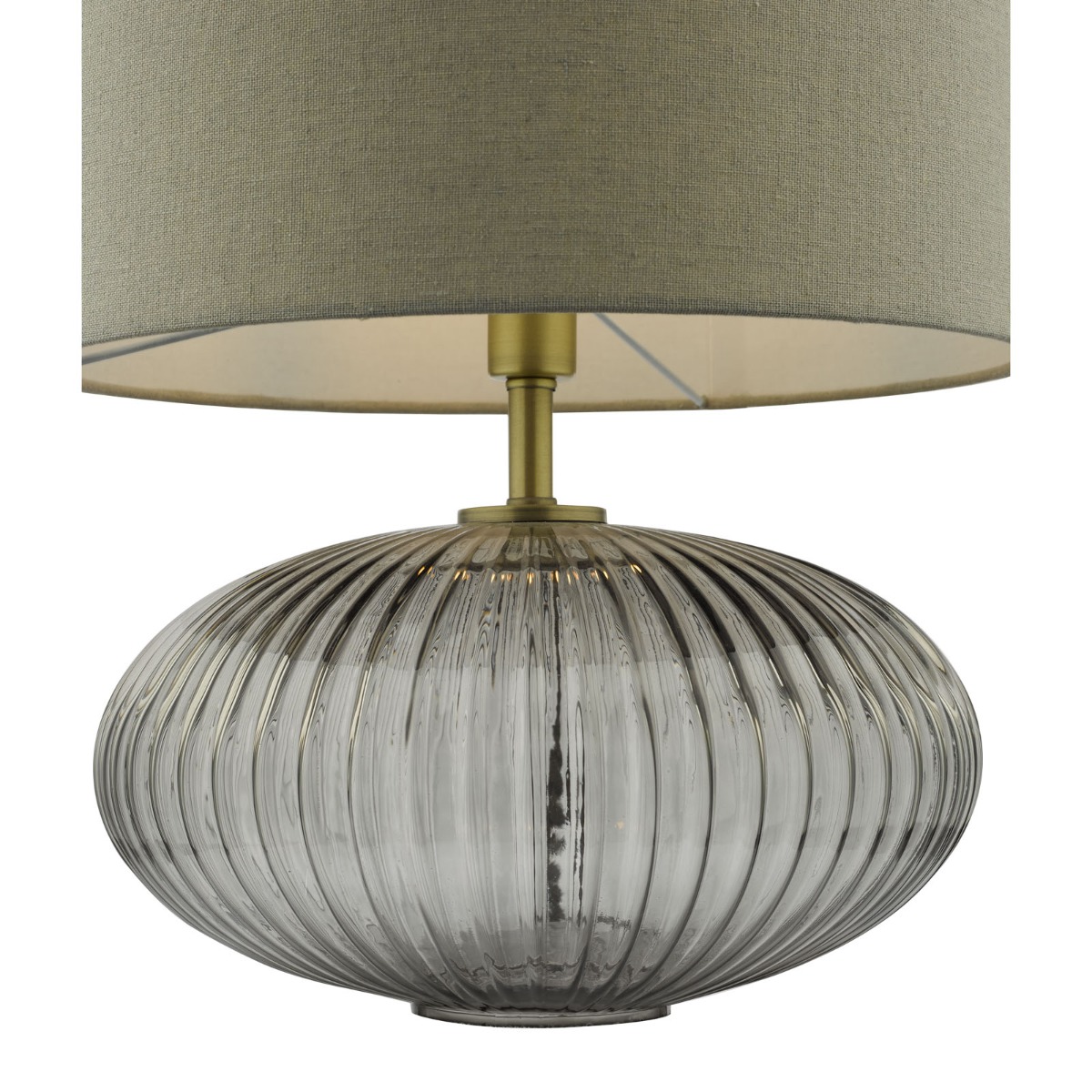 Edmond Grey Faux Silk Drum Shade 35cm