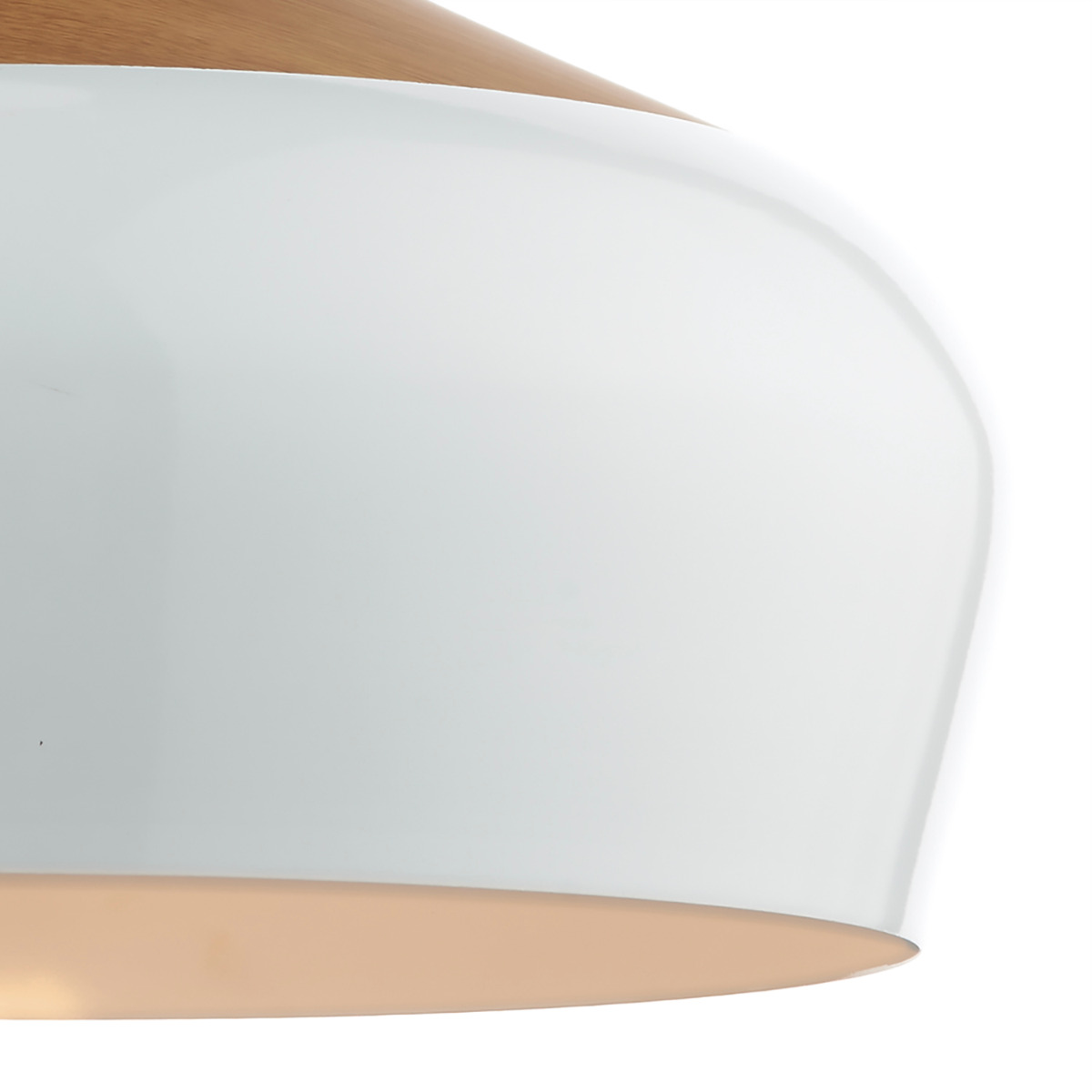 Gaucho 1 Light Pendant White Large