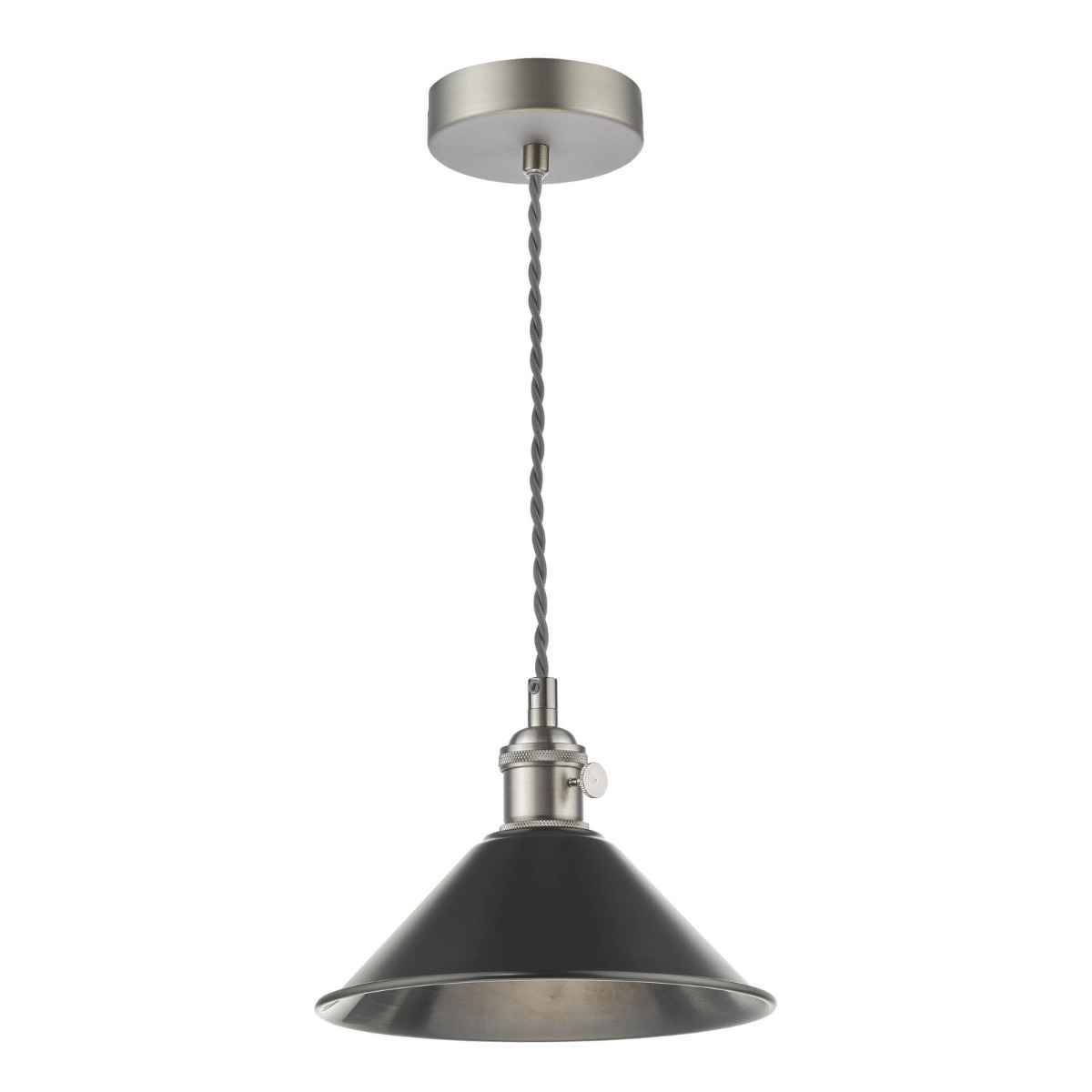 1 Light E14 Suspension Antique Chrome