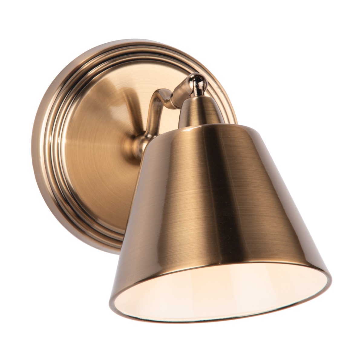 Kempten Single Wall Spotlight Antique Brass