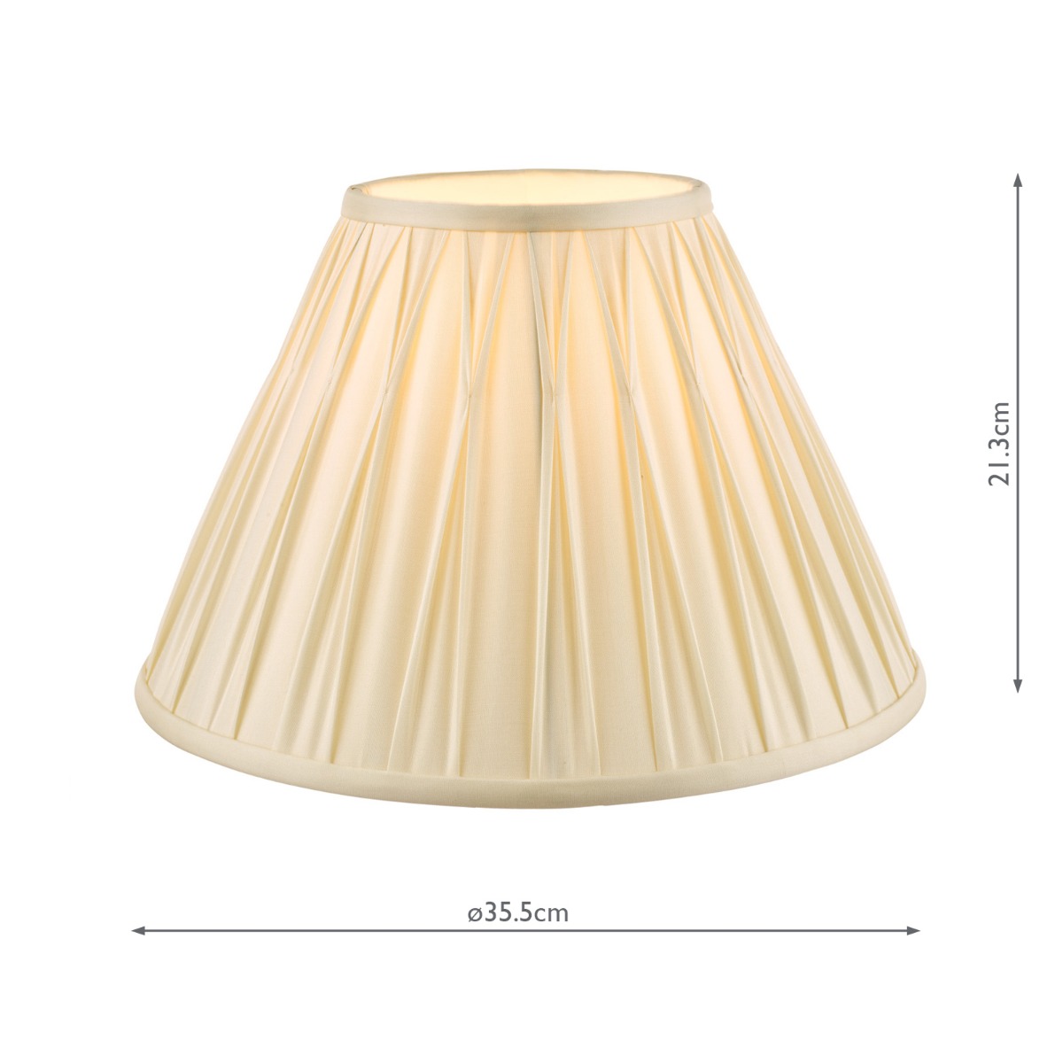 Laura Ashley Fenn Silk Empire Drum Shade Ivory 35cm/14 inch