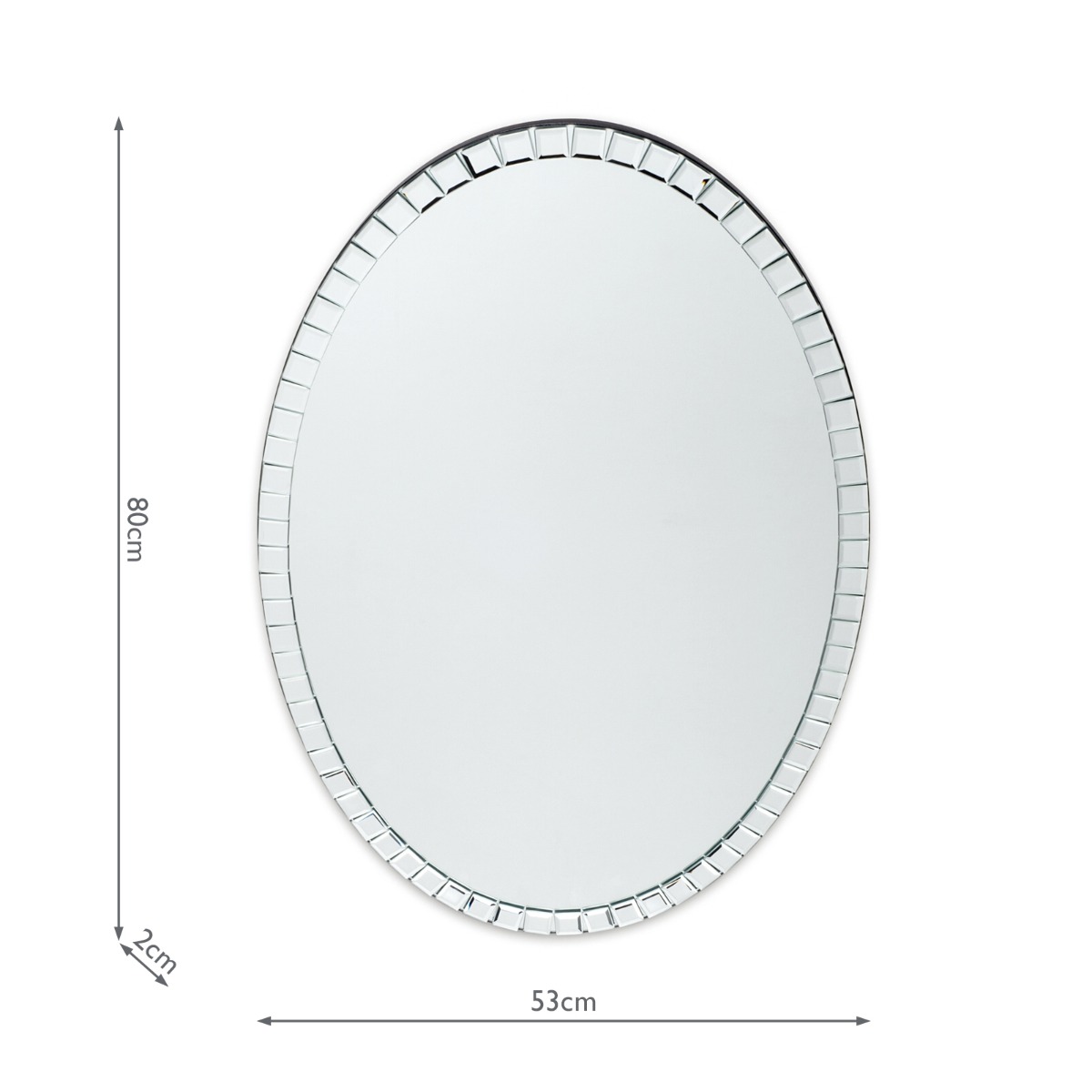 Laura Ashley Marcella Mirror 80 X 53cm
