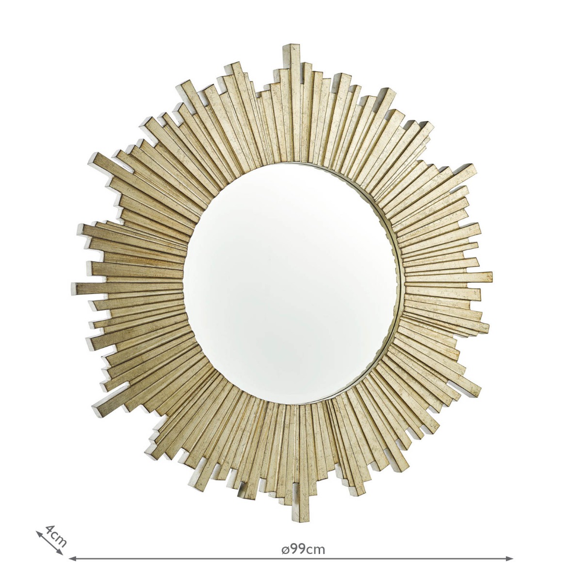Laura Ashley Lovell Mirror Champagne and Mirror 99cm