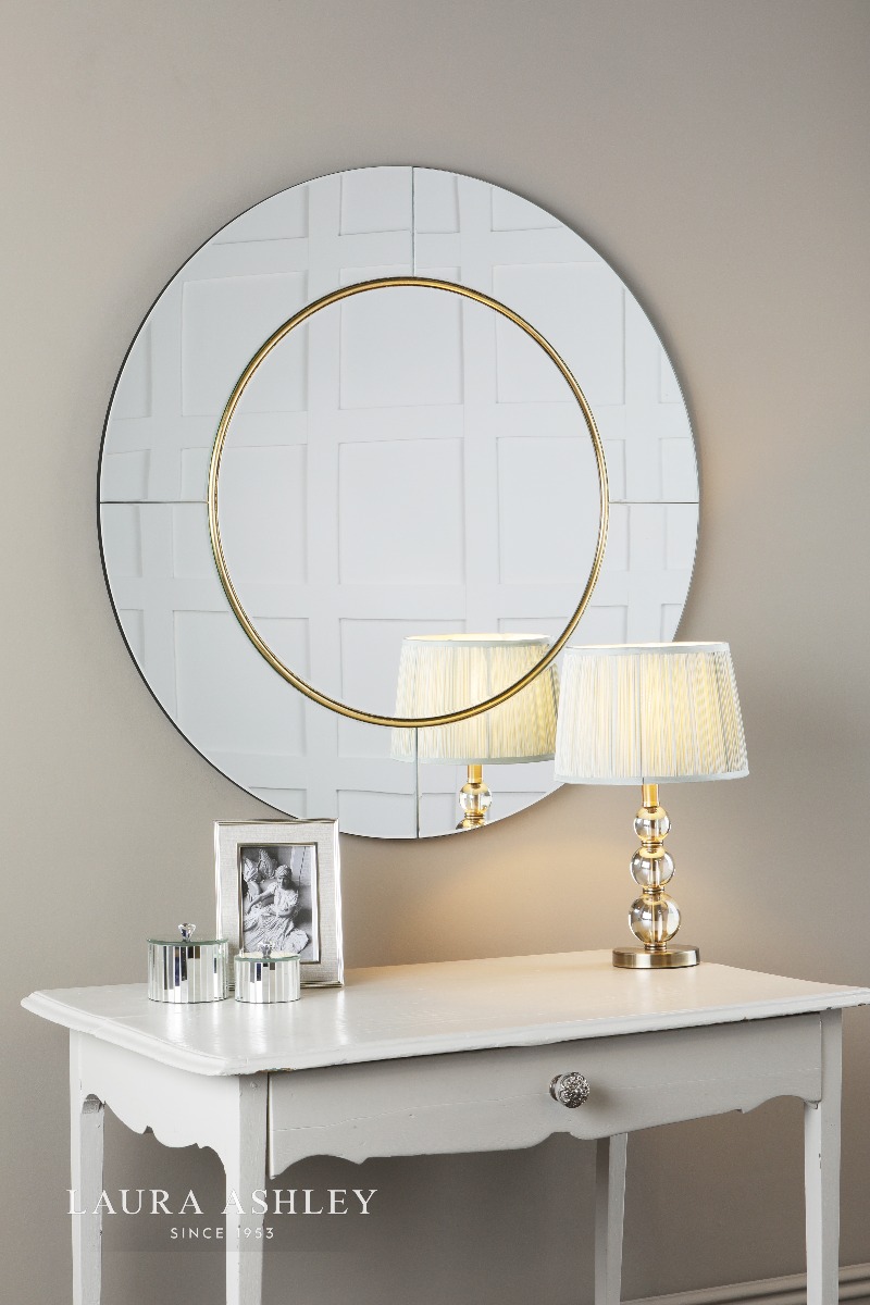 Laura Ashley Maya Round Mirror 90cm