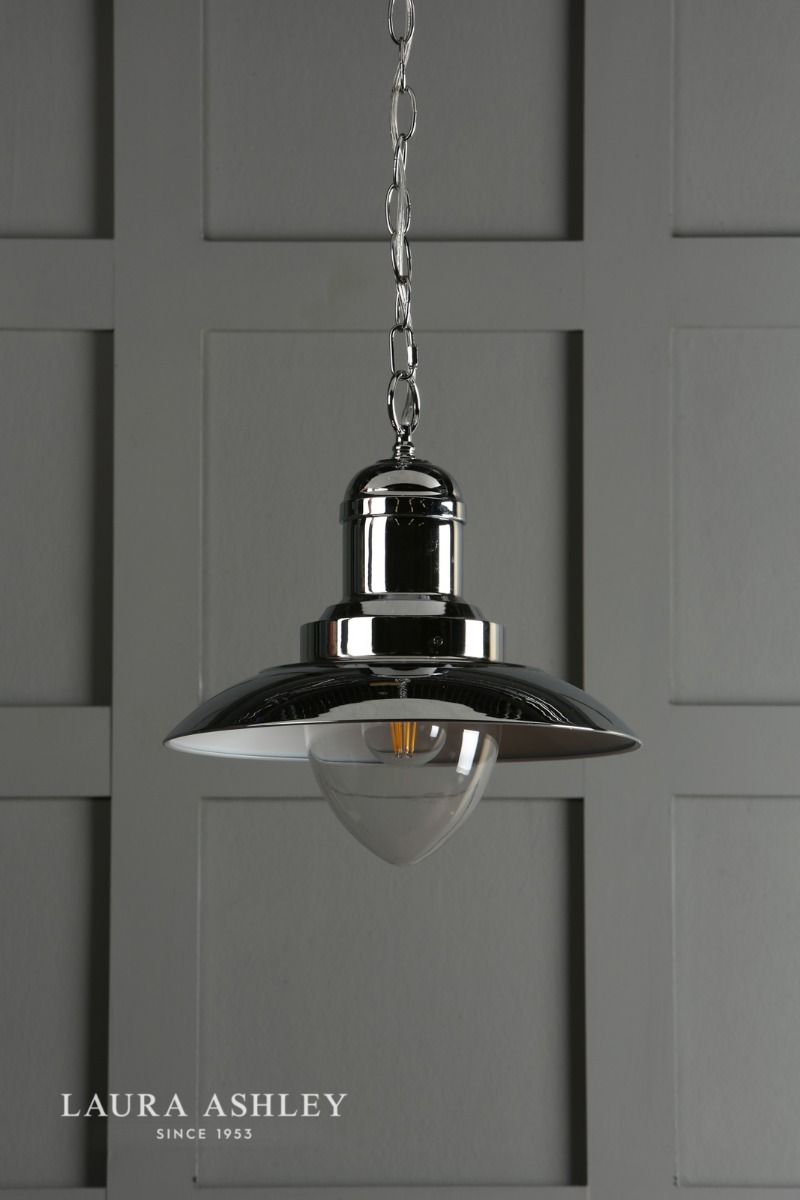 Laura Ashley Corbridge Pendant Polished Chrome