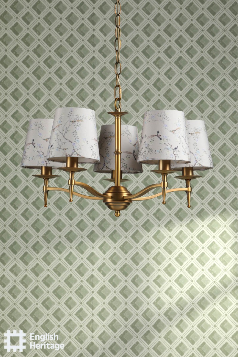 Marble Hill Taupe Cotton Tapered Drum Shade 14cm