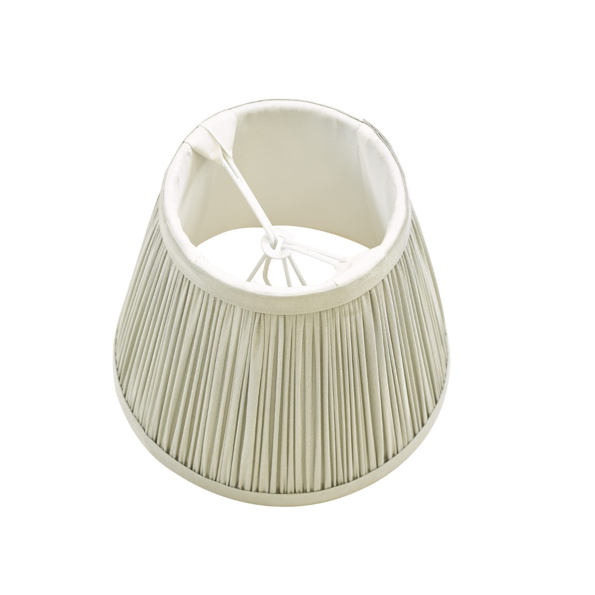 Noelle Grey Silk Pleated Shade 14cm 